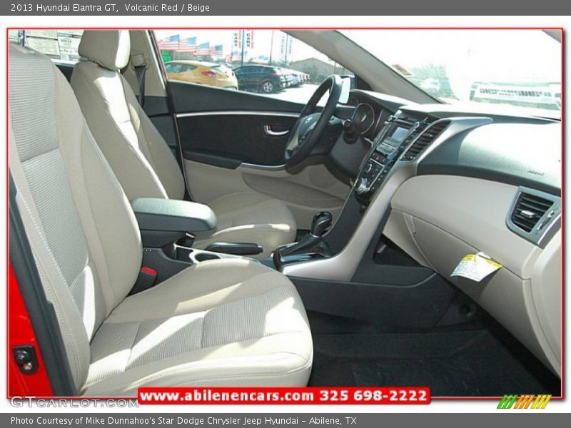 Volcanic Red / Beige 2013 Hyundai Elantra GT