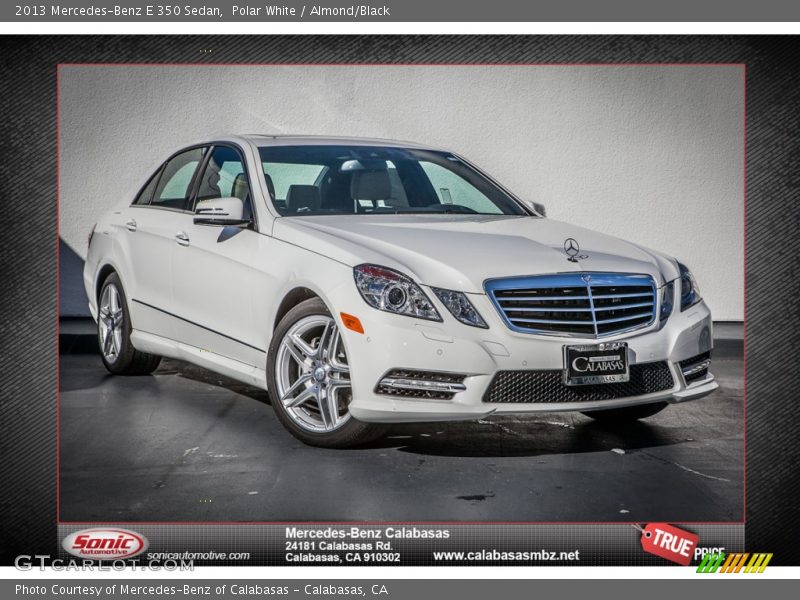 Polar White / Almond/Black 2013 Mercedes-Benz E 350 Sedan