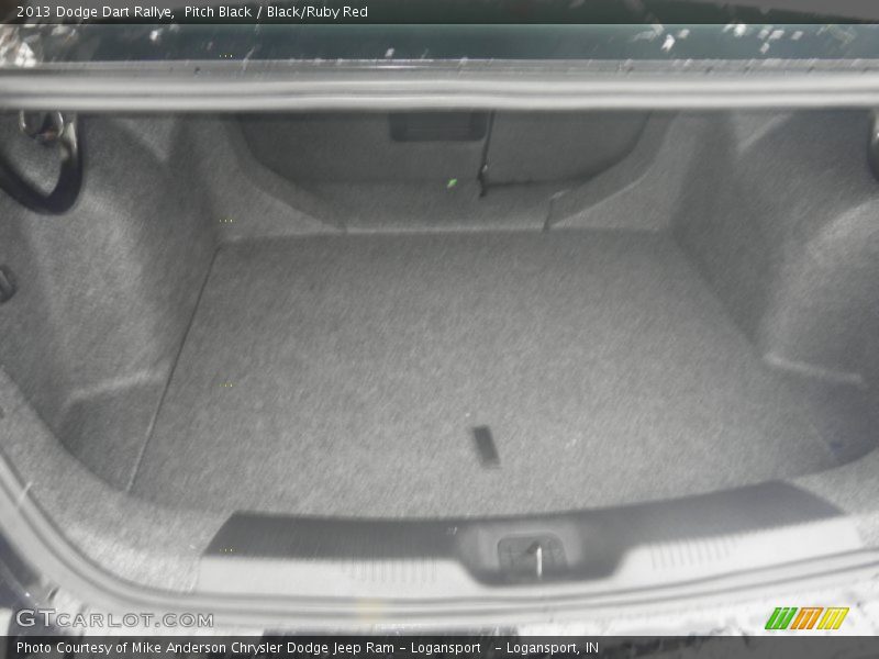 Pitch Black / Black/Ruby Red 2013 Dodge Dart Rallye