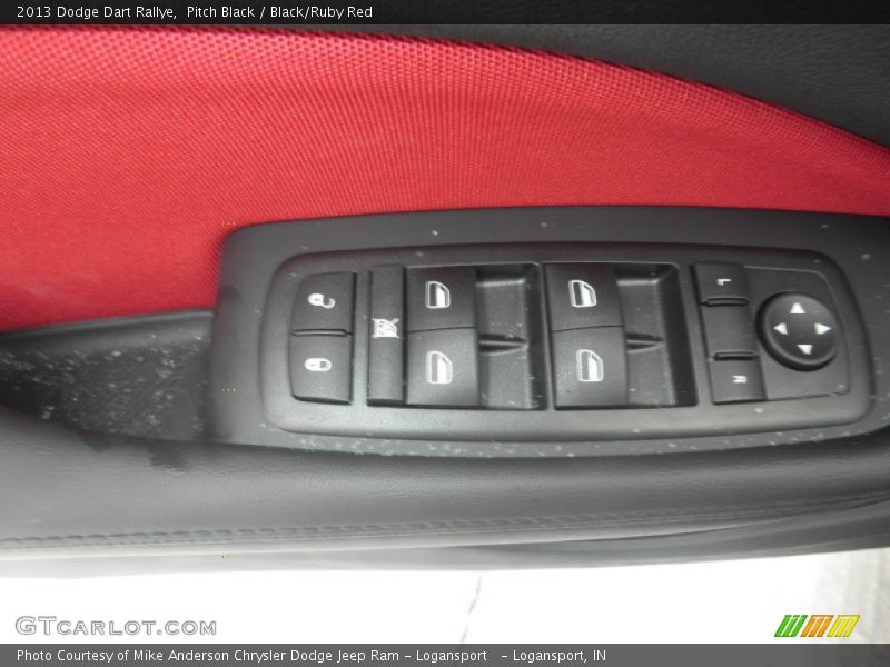 Pitch Black / Black/Ruby Red 2013 Dodge Dart Rallye