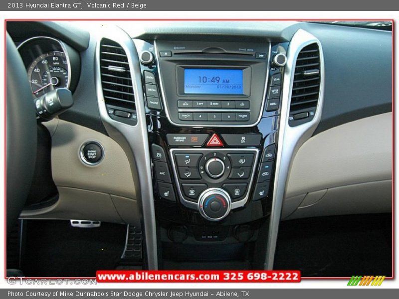Volcanic Red / Beige 2013 Hyundai Elantra GT