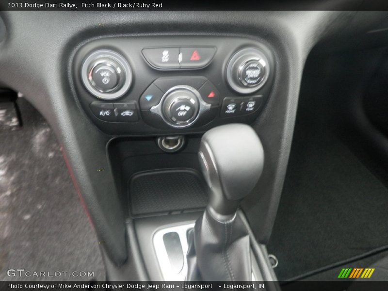 Pitch Black / Black/Ruby Red 2013 Dodge Dart Rallye