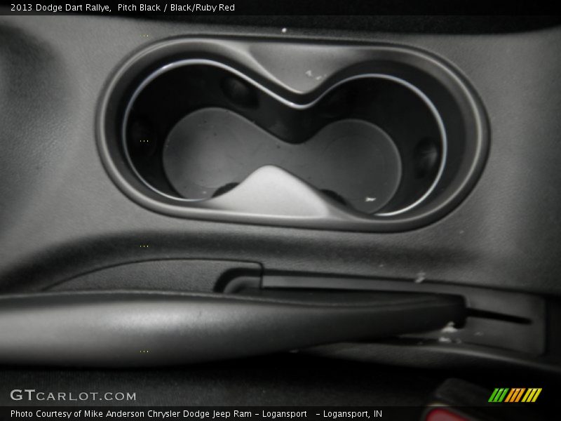 Pitch Black / Black/Ruby Red 2013 Dodge Dart Rallye