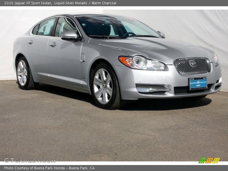 Liquid Silver Metallic / Warm Charcoal 2010 Jaguar XF Sport Sedan