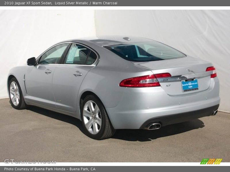 Liquid Silver Metallic / Warm Charcoal 2010 Jaguar XF Sport Sedan