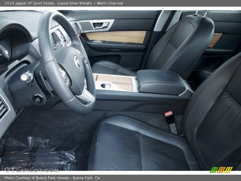 Liquid Silver Metallic / Warm Charcoal 2010 Jaguar XF Sport Sedan