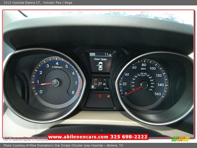 Volcanic Red / Beige 2013 Hyundai Elantra GT