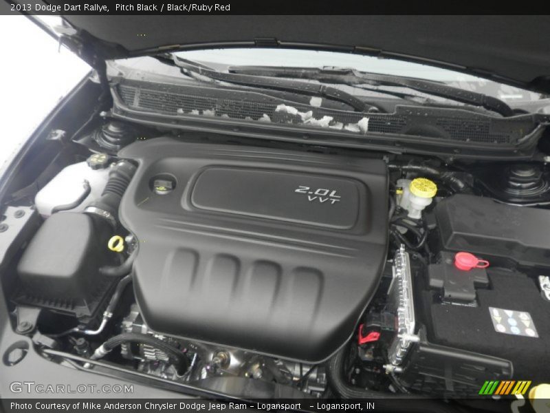 Pitch Black / Black/Ruby Red 2013 Dodge Dart Rallye