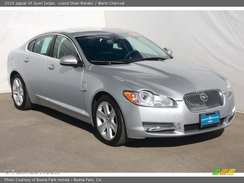 Liquid Silver Metallic / Warm Charcoal 2010 Jaguar XF Sport Sedan