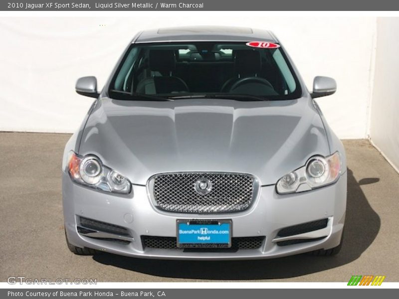 Liquid Silver Metallic / Warm Charcoal 2010 Jaguar XF Sport Sedan