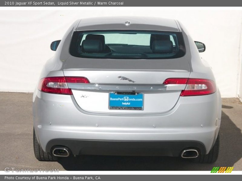 Liquid Silver Metallic / Warm Charcoal 2010 Jaguar XF Sport Sedan