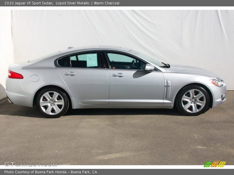 Liquid Silver Metallic / Warm Charcoal 2010 Jaguar XF Sport Sedan