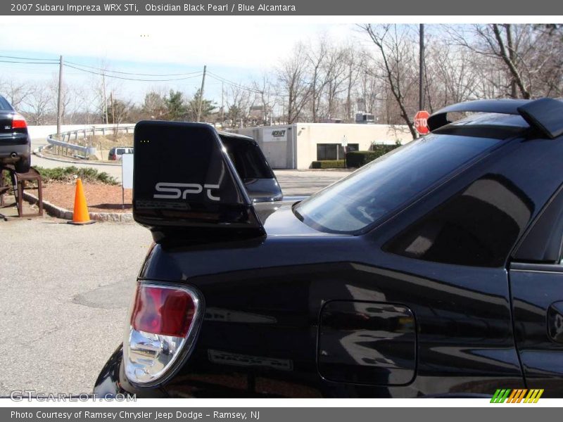 Obsidian Black Pearl / Blue Alcantara 2007 Subaru Impreza WRX STi
