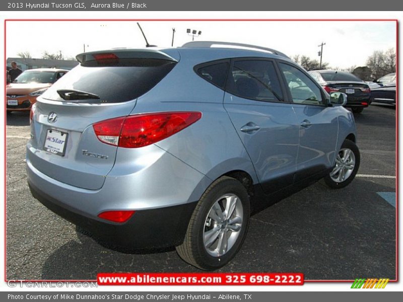 Aurora Blue / Black 2013 Hyundai Tucson GLS