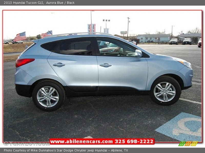 Aurora Blue / Black 2013 Hyundai Tucson GLS