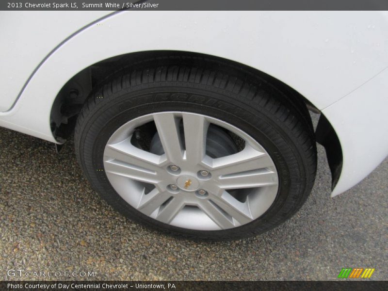 Summit White / Silver/Silver 2013 Chevrolet Spark LS
