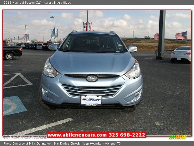 Aurora Blue / Black 2013 Hyundai Tucson GLS