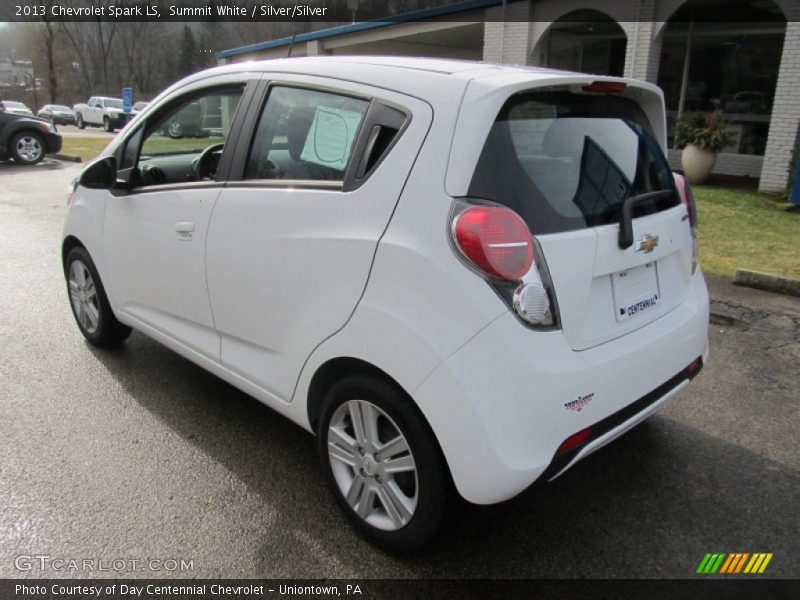 Summit White / Silver/Silver 2013 Chevrolet Spark LS