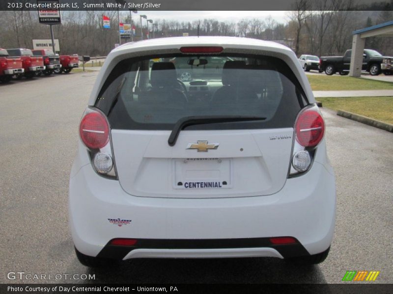 Summit White / Silver/Silver 2013 Chevrolet Spark LS