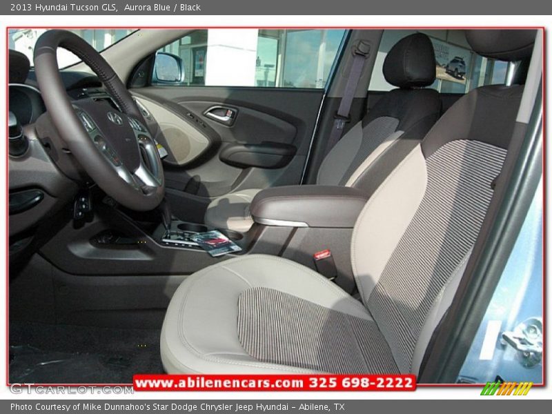 Aurora Blue / Black 2013 Hyundai Tucson GLS