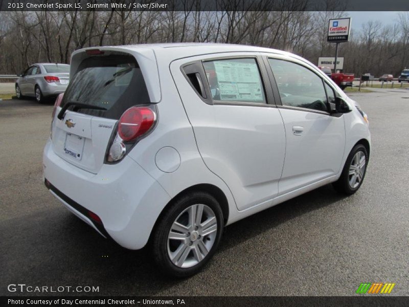 Summit White / Silver/Silver 2013 Chevrolet Spark LS