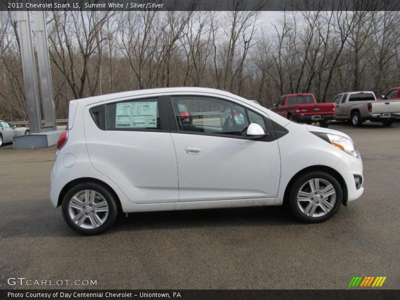 Summit White / Silver/Silver 2013 Chevrolet Spark LS