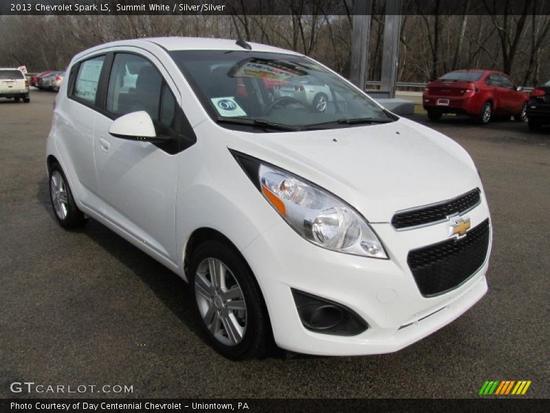 Summit White / Silver/Silver 2013 Chevrolet Spark LS