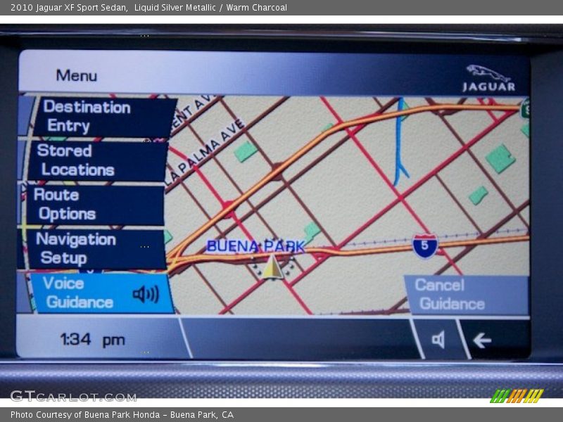 Navigation of 2010 XF Sport Sedan