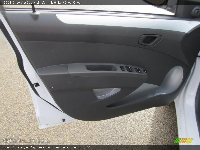 Summit White / Silver/Silver 2013 Chevrolet Spark LS