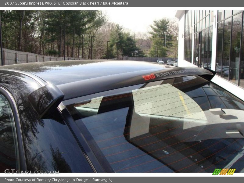 Obsidian Black Pearl / Blue Alcantara 2007 Subaru Impreza WRX STi