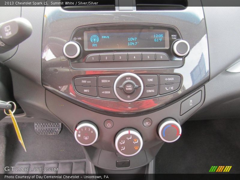 Summit White / Silver/Silver 2013 Chevrolet Spark LS