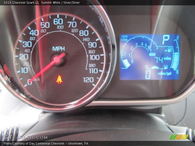 Summit White / Silver/Silver 2013 Chevrolet Spark LS