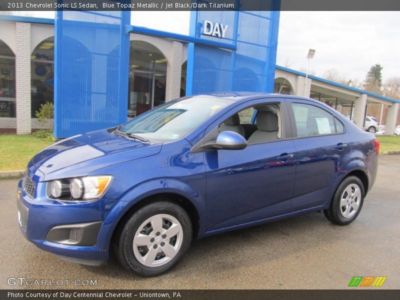 Blue Topaz Metallic / Jet Black/Dark Titanium 2013 Chevrolet Sonic LS Sedan