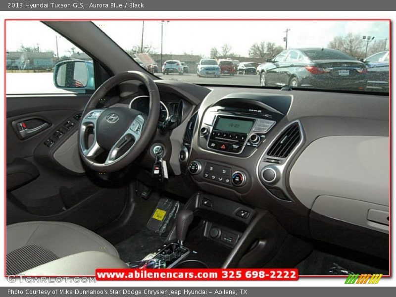 Aurora Blue / Black 2013 Hyundai Tucson GLS