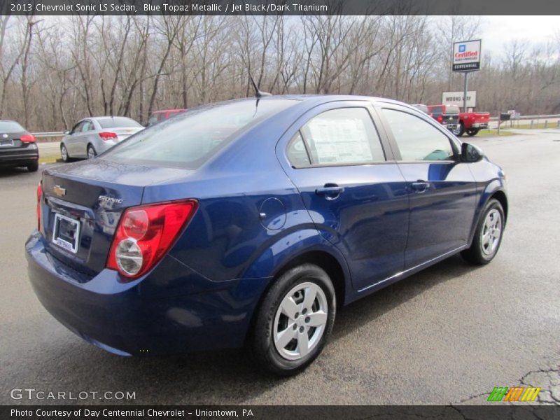 Blue Topaz Metallic / Jet Black/Dark Titanium 2013 Chevrolet Sonic LS Sedan