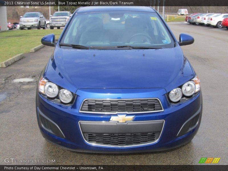 Blue Topaz Metallic / Jet Black/Dark Titanium 2013 Chevrolet Sonic LS Sedan