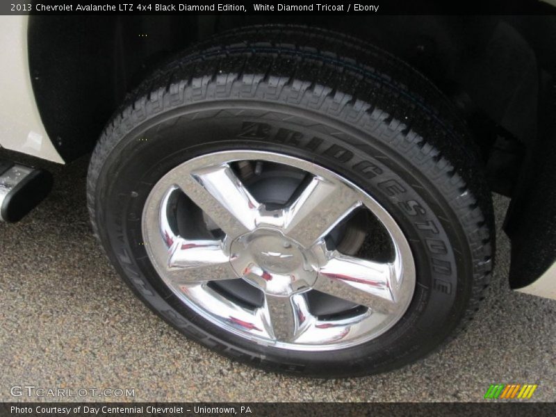 White Diamond Tricoat / Ebony 2013 Chevrolet Avalanche LTZ 4x4 Black Diamond Edition
