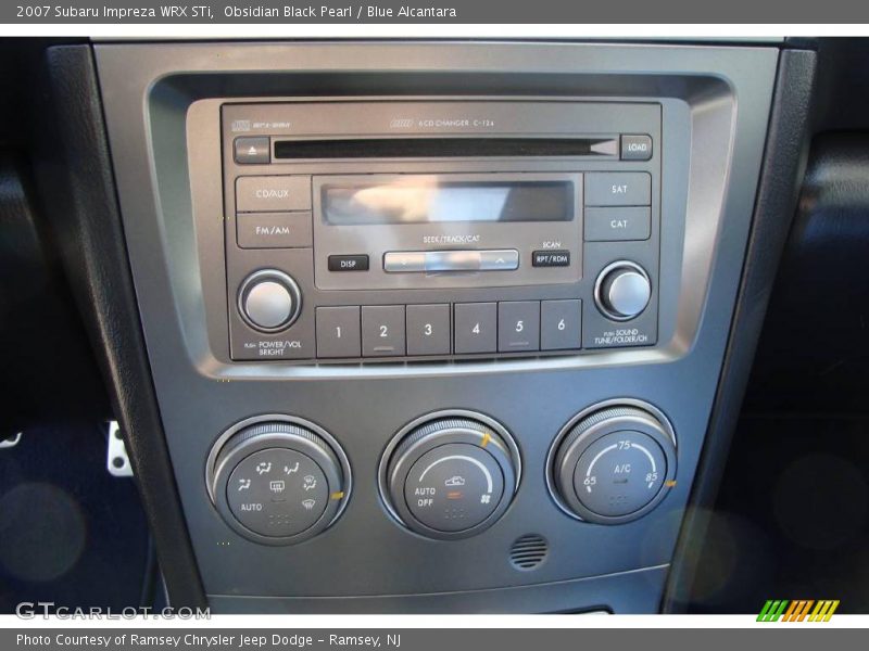 Obsidian Black Pearl / Blue Alcantara 2007 Subaru Impreza WRX STi