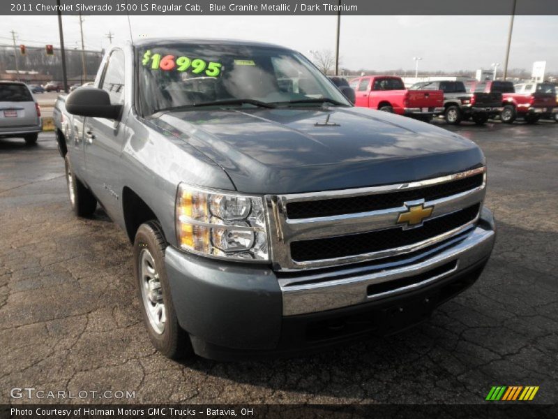 Blue Granite Metallic / Dark Titanium 2011 Chevrolet Silverado 1500 LS Regular Cab