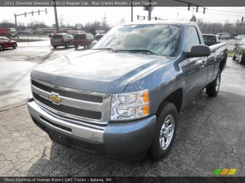 Blue Granite Metallic / Dark Titanium 2011 Chevrolet Silverado 1500 LS Regular Cab