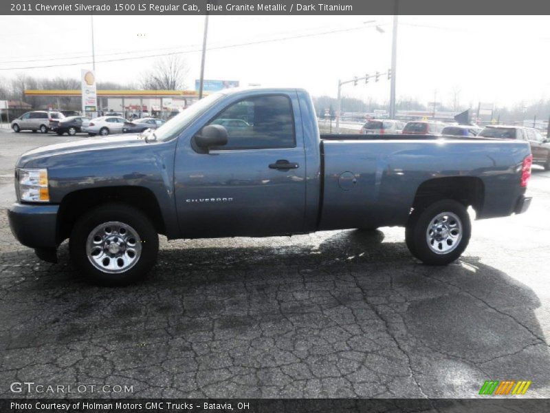 Blue Granite Metallic / Dark Titanium 2011 Chevrolet Silverado 1500 LS Regular Cab