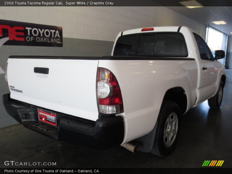 Super White / Graphite Gray 2009 Toyota Tacoma Regular Cab