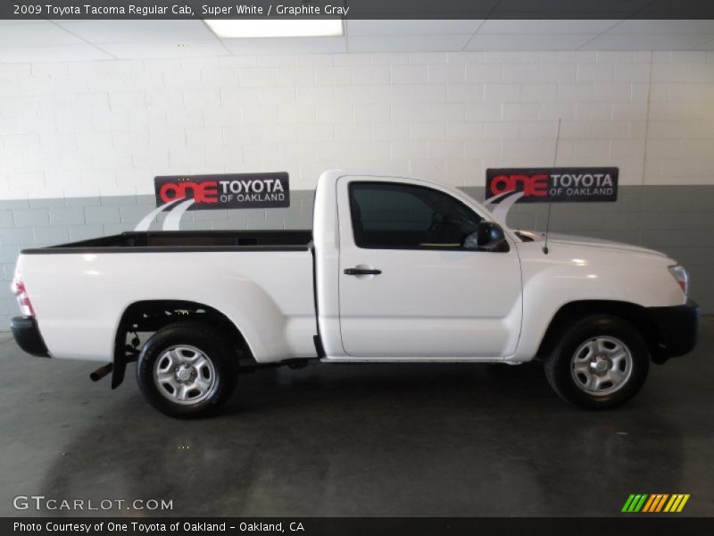 Super White / Graphite Gray 2009 Toyota Tacoma Regular Cab