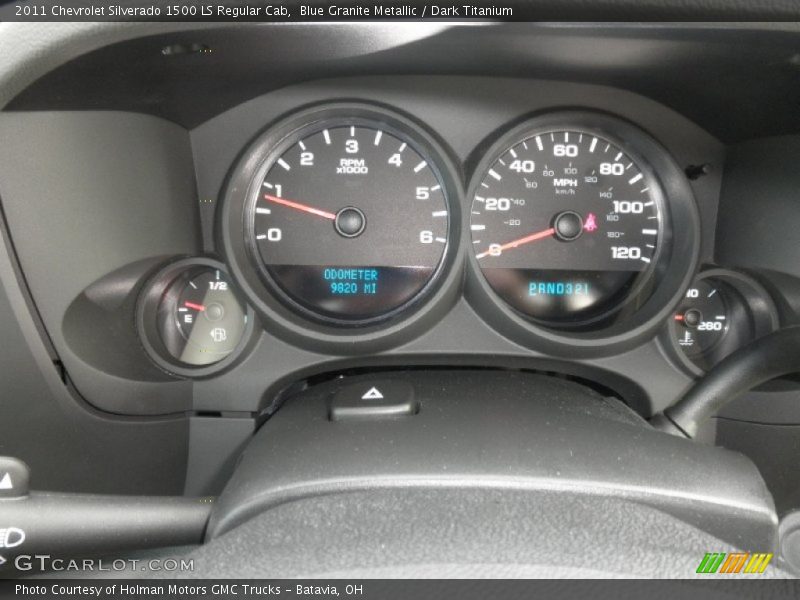 Blue Granite Metallic / Dark Titanium 2011 Chevrolet Silverado 1500 LS Regular Cab