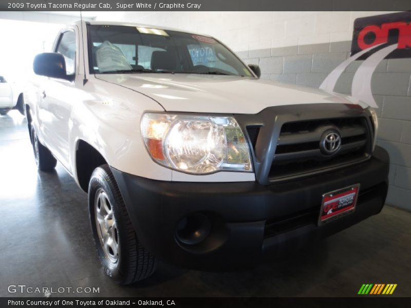 Super White / Graphite Gray 2009 Toyota Tacoma Regular Cab