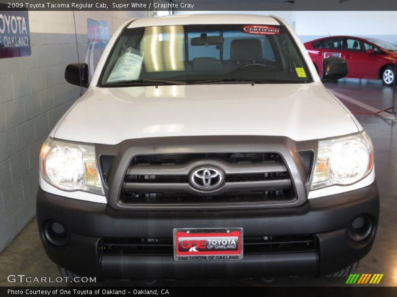 Super White / Graphite Gray 2009 Toyota Tacoma Regular Cab
