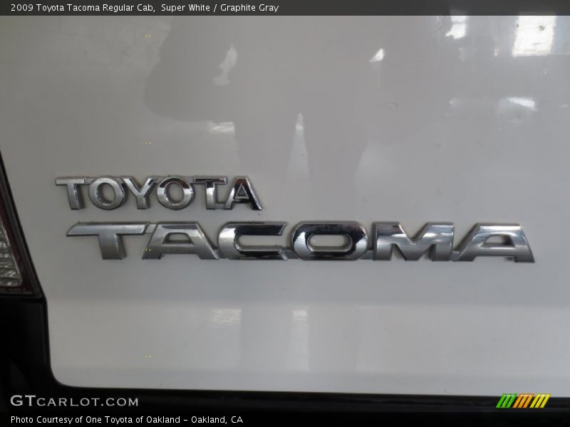 Super White / Graphite Gray 2009 Toyota Tacoma Regular Cab