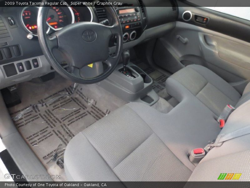 Super White / Graphite Gray 2009 Toyota Tacoma Regular Cab