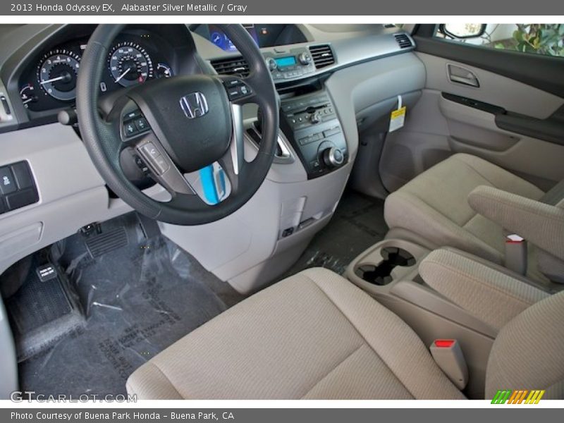 Alabaster Silver Metallic / Gray 2013 Honda Odyssey EX