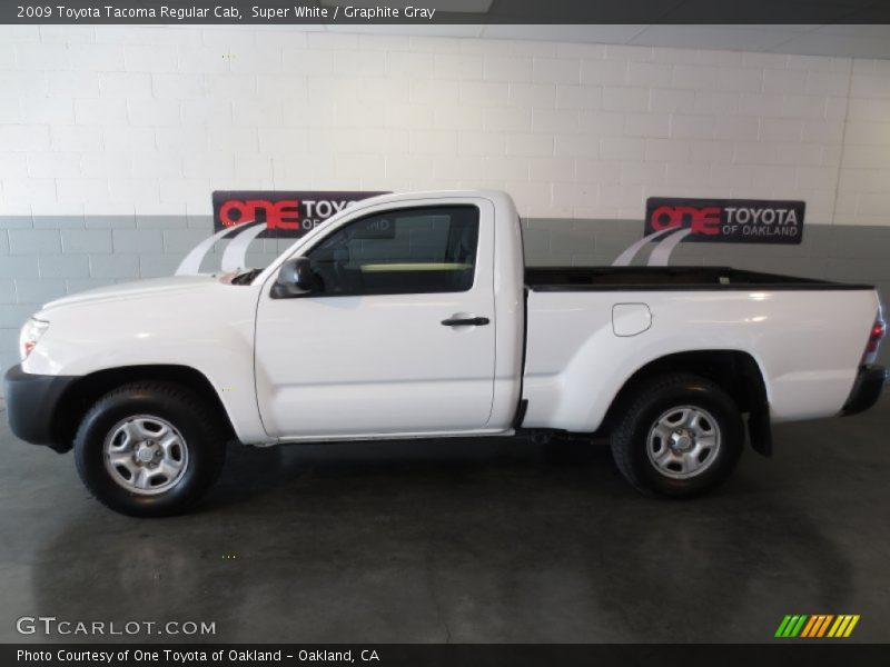 Super White / Graphite Gray 2009 Toyota Tacoma Regular Cab
